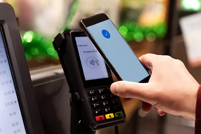 Self Checkout in a supermarket